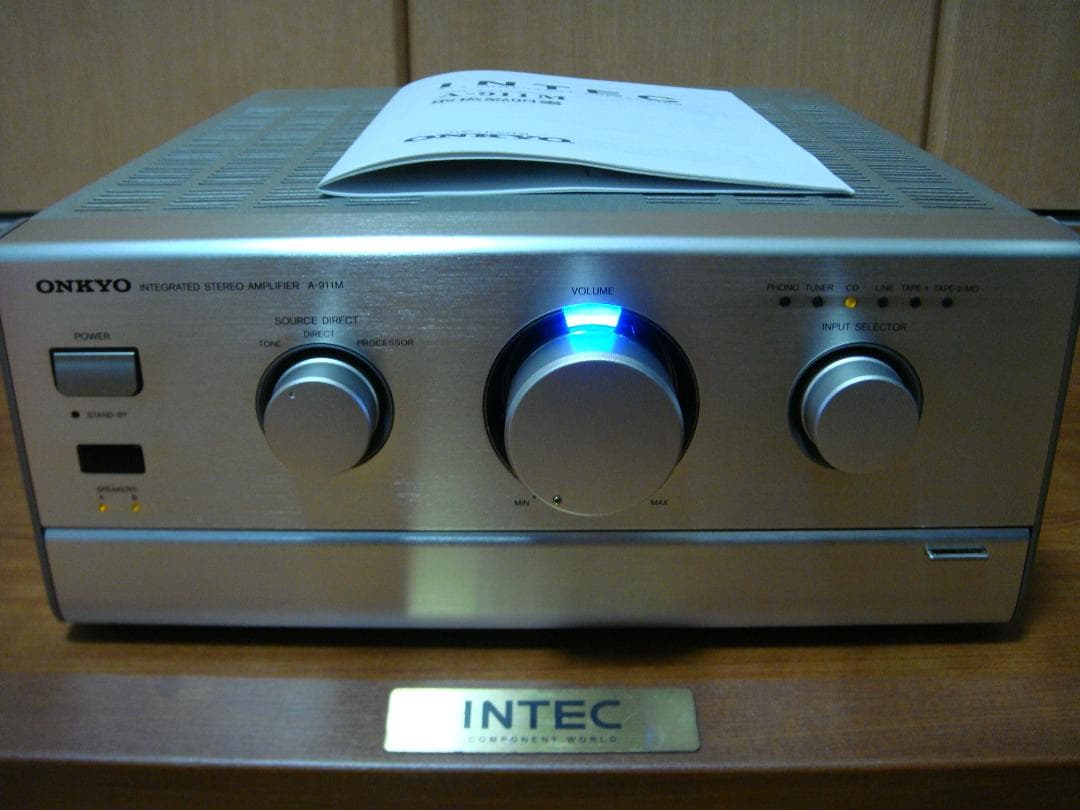 整備済 程度良 ONKYOオンキョー INTEC275アンプ A-911M取説付