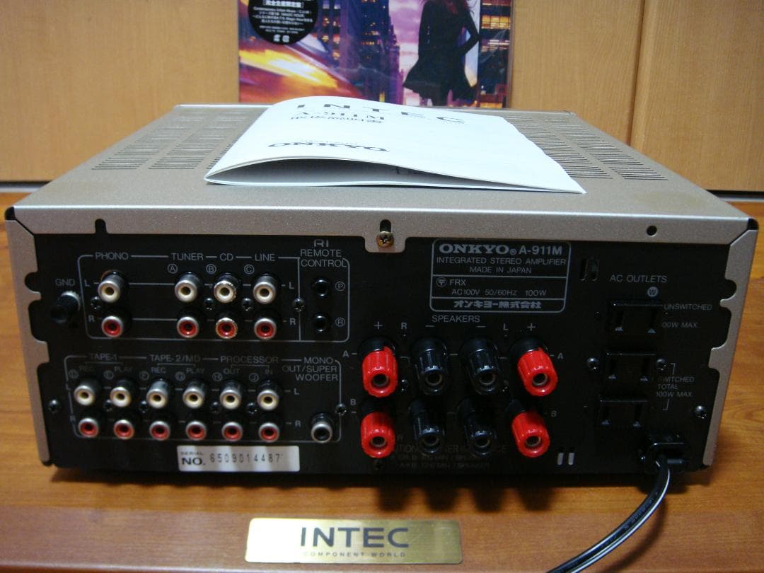 整備済 程度良 ONKYOオンキョー INTEC275アンプ A-911M取説付