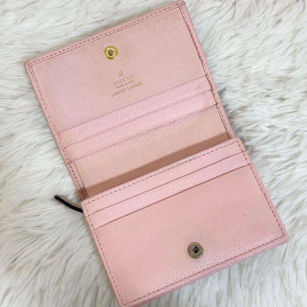 日本限定✨️GUCCI 2つ折り財布 ダブルG フローラ 総柄 ピンク