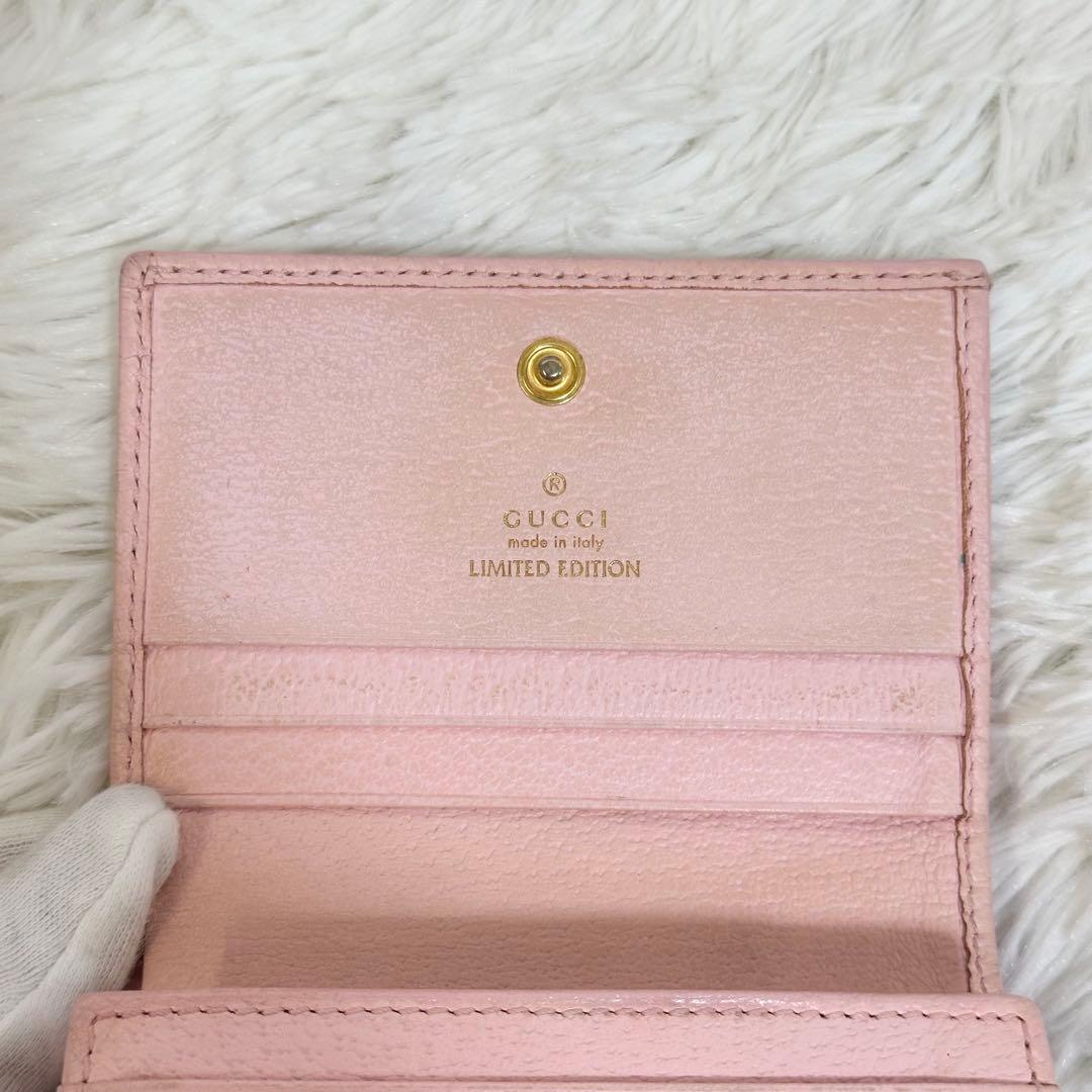 日本限定✨️GUCCI 2つ折り財布 ダブルG フローラ 総柄 ピンク