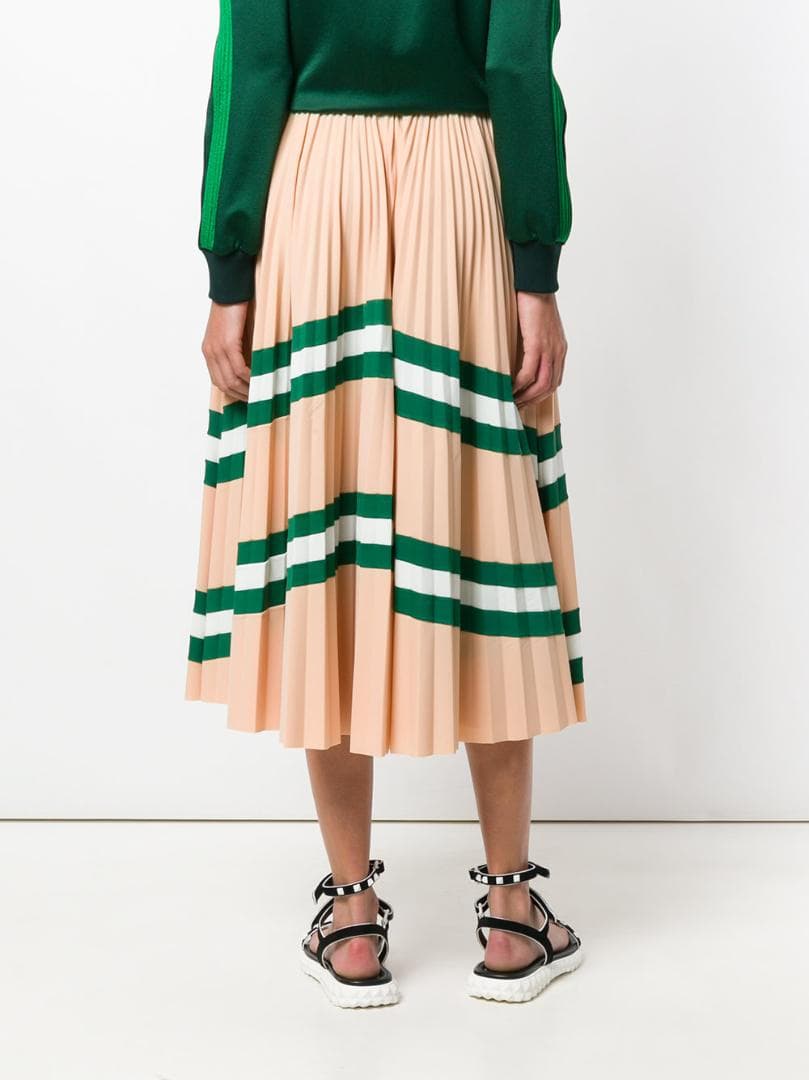 VALENTINO ヴァレンティノ プリーツスカート フレア ロング 春夏