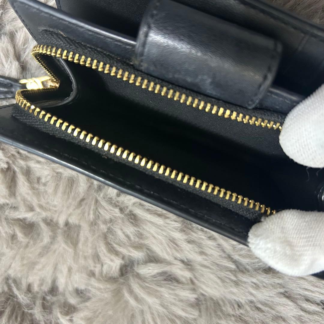 正規品☆COACH(コーチ) ブラック 茶二つ折り財布