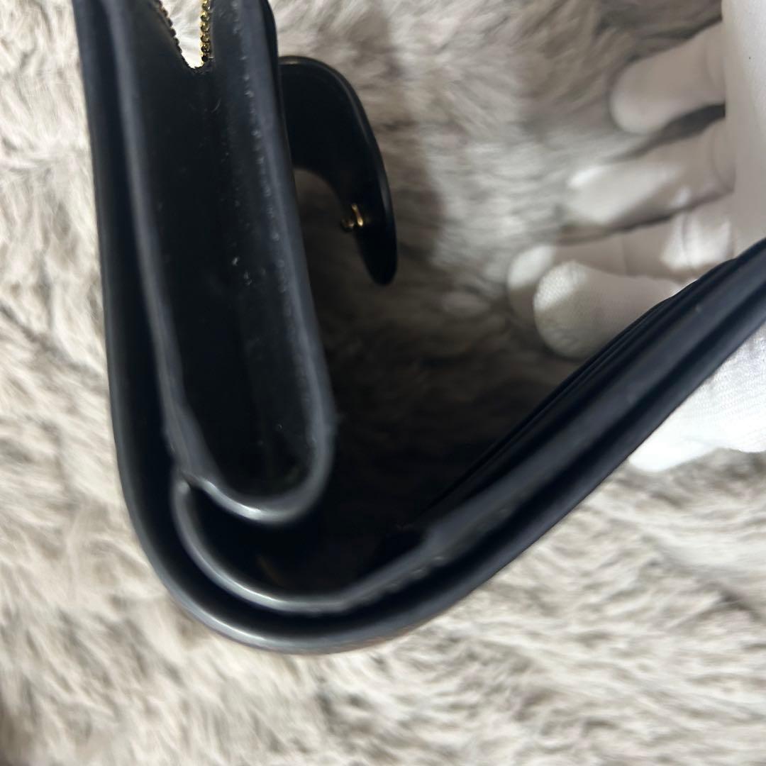 正規品☆COACH(コーチ) ブラック 茶二つ折り財布