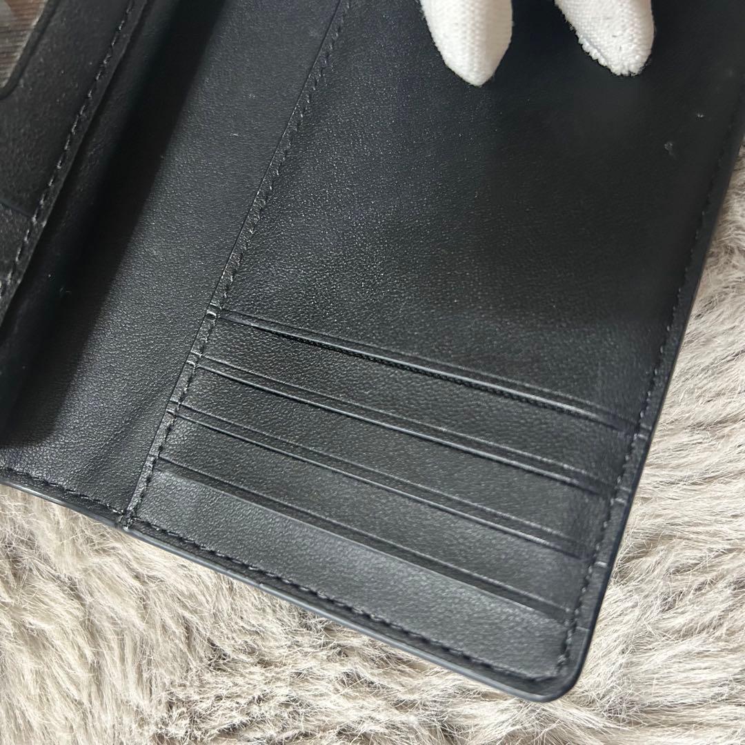 正規品☆COACH(コーチ) ブラック 茶二つ折り財布