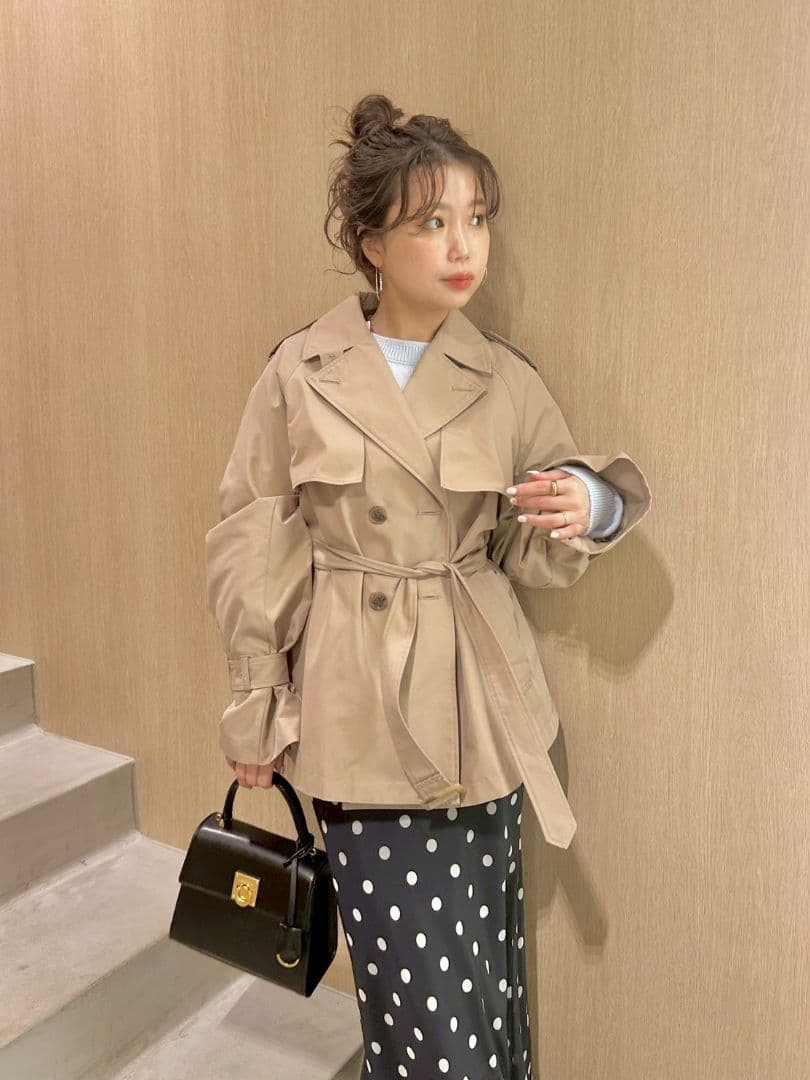 【完売品】LILYBROWN クラシックミドルトレンチコート リリーブラウン
