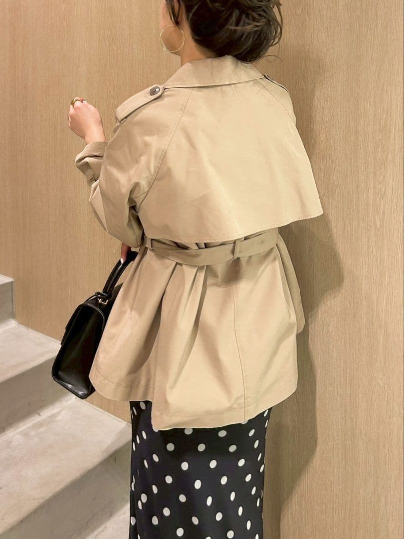 【完売品】LILYBROWN クラシックミドルトレンチコート リリーブラウン