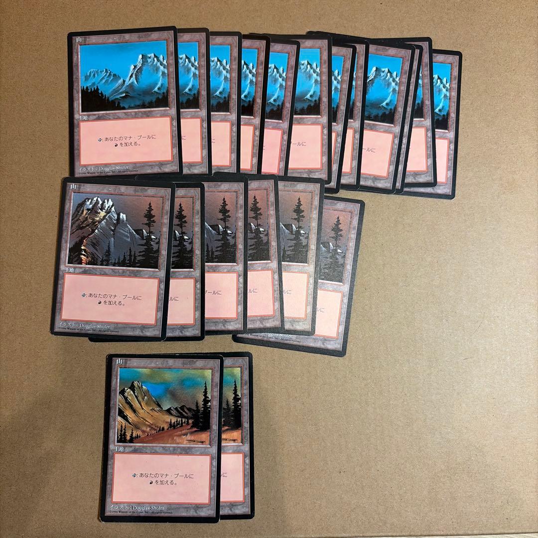 MTG 4版 日本語 黒枠 基本土地 120枚