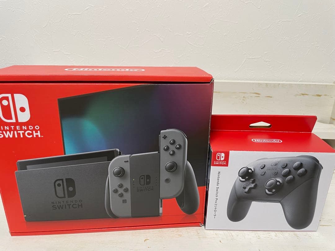 Nintendo Switch 本体 グレープロコン、ソフト2本セット