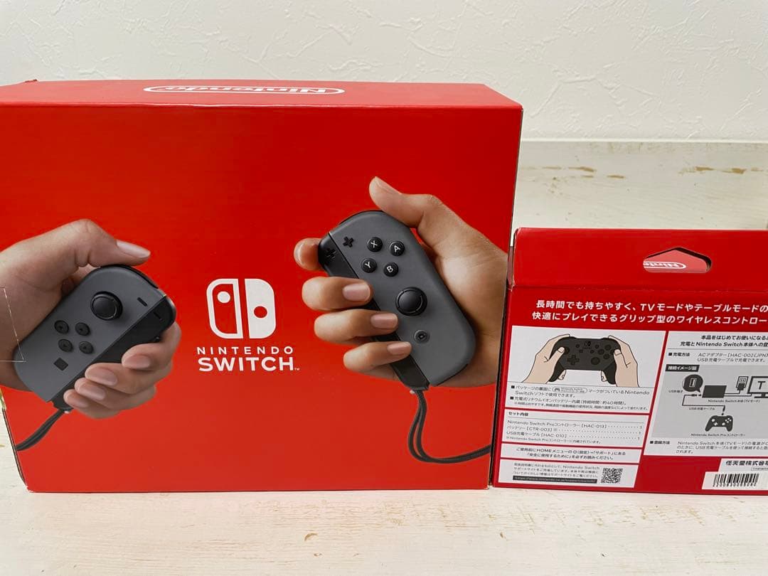 Nintendo Switch 本体 グレープロコン、ソフト2本セット