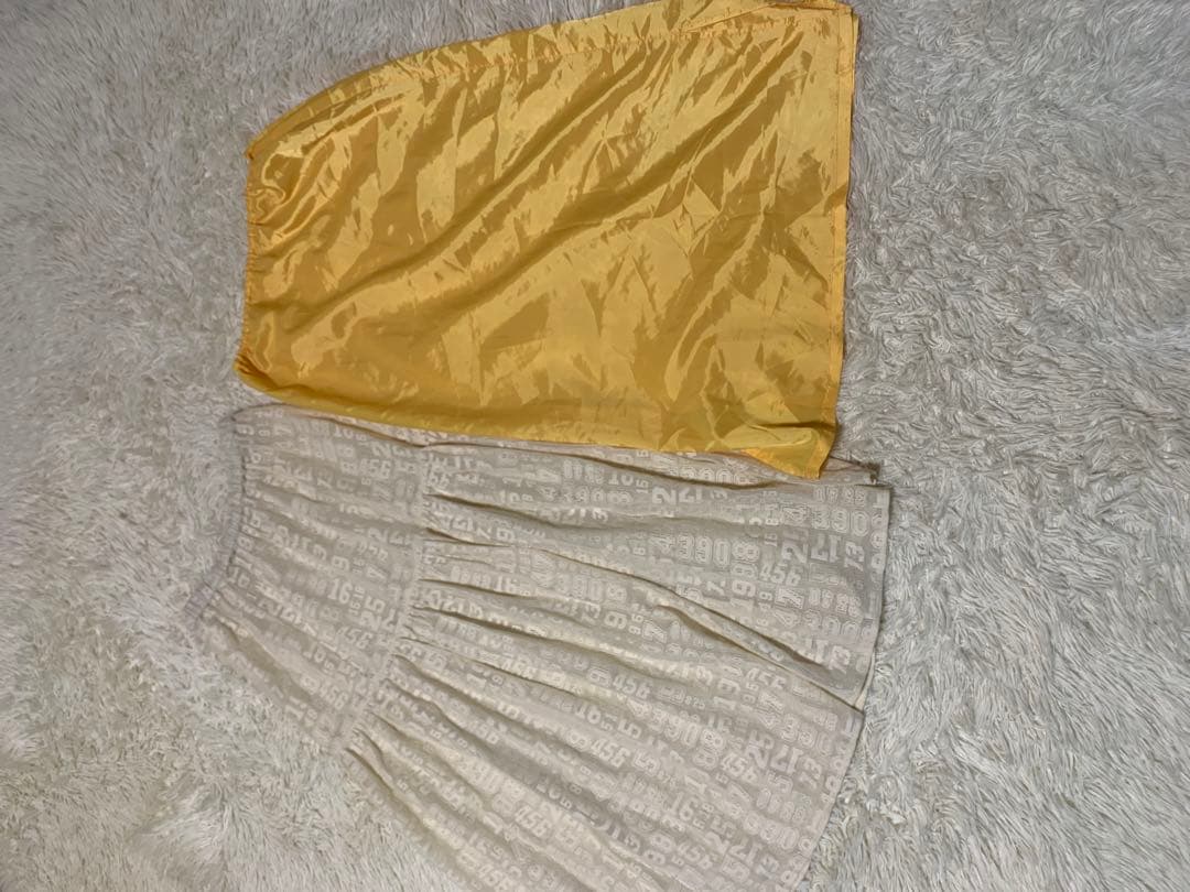 BEAMS BOY ナンバー レース ティアードスカート オフホワイト 美品