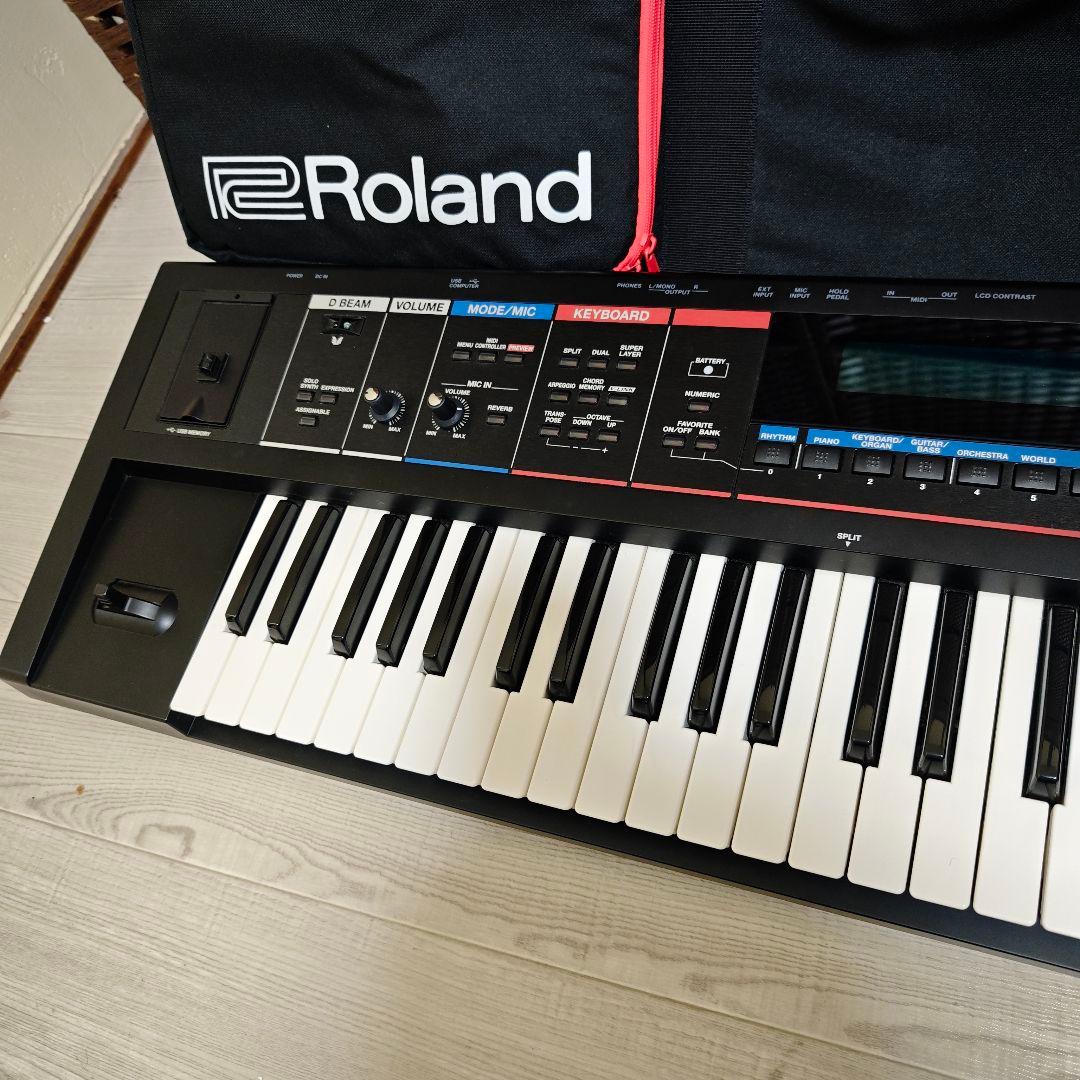【美品】Roland JUNO-Di シンセサイザー 動作良好 ペダル ケース付