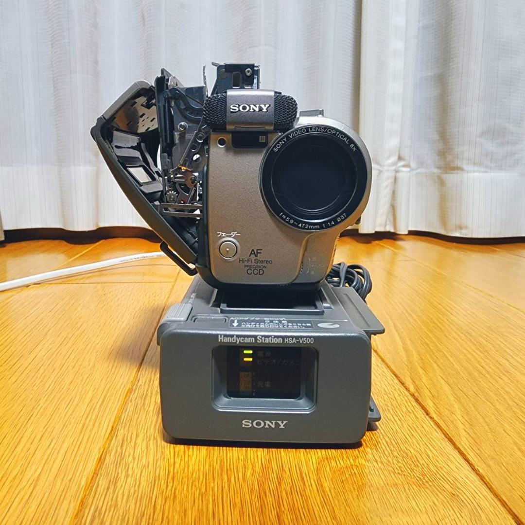 【動作確認済】SONY Hi8 高画質 8ミリ ビデオカメラ ステーションセット