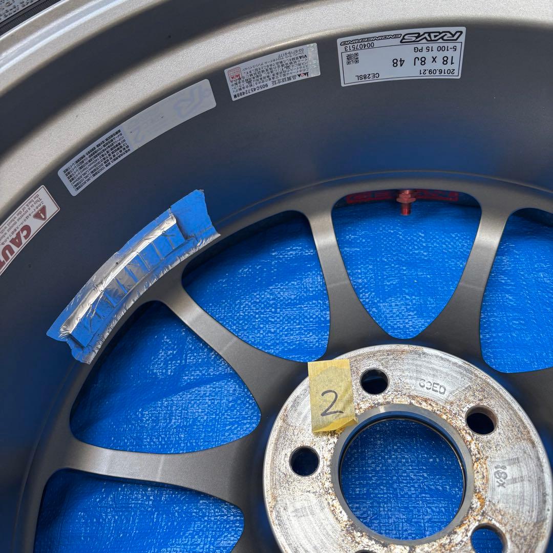 レイズ ボルクレーシング CE28SL 18in PCD100 5H 4本