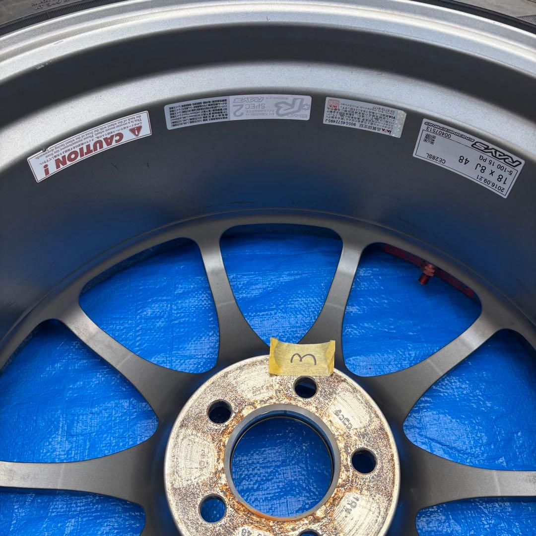 レイズ ボルクレーシング CE28SL 18in PCD100 5H 4本
