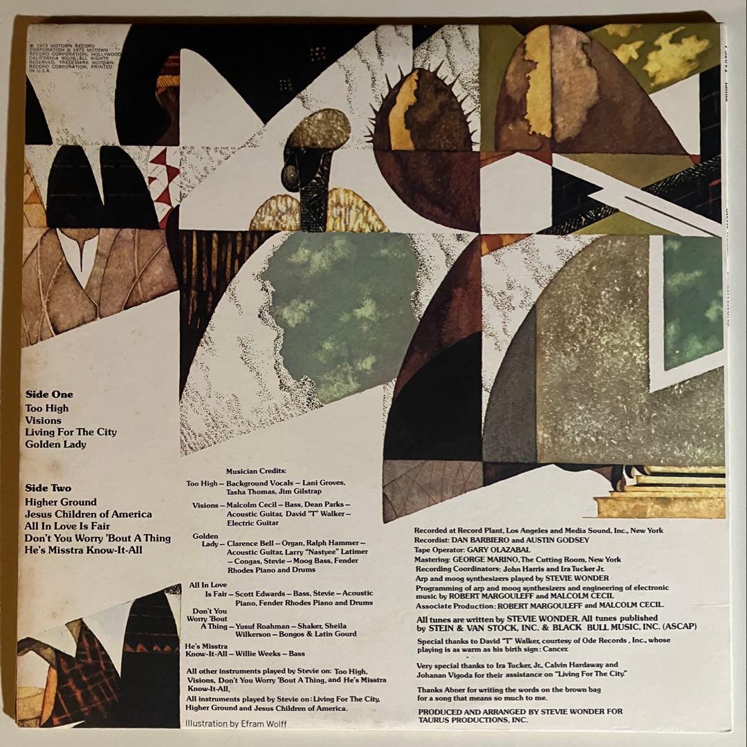 US盤 Stevie Wonder / Innervisions レコードLP