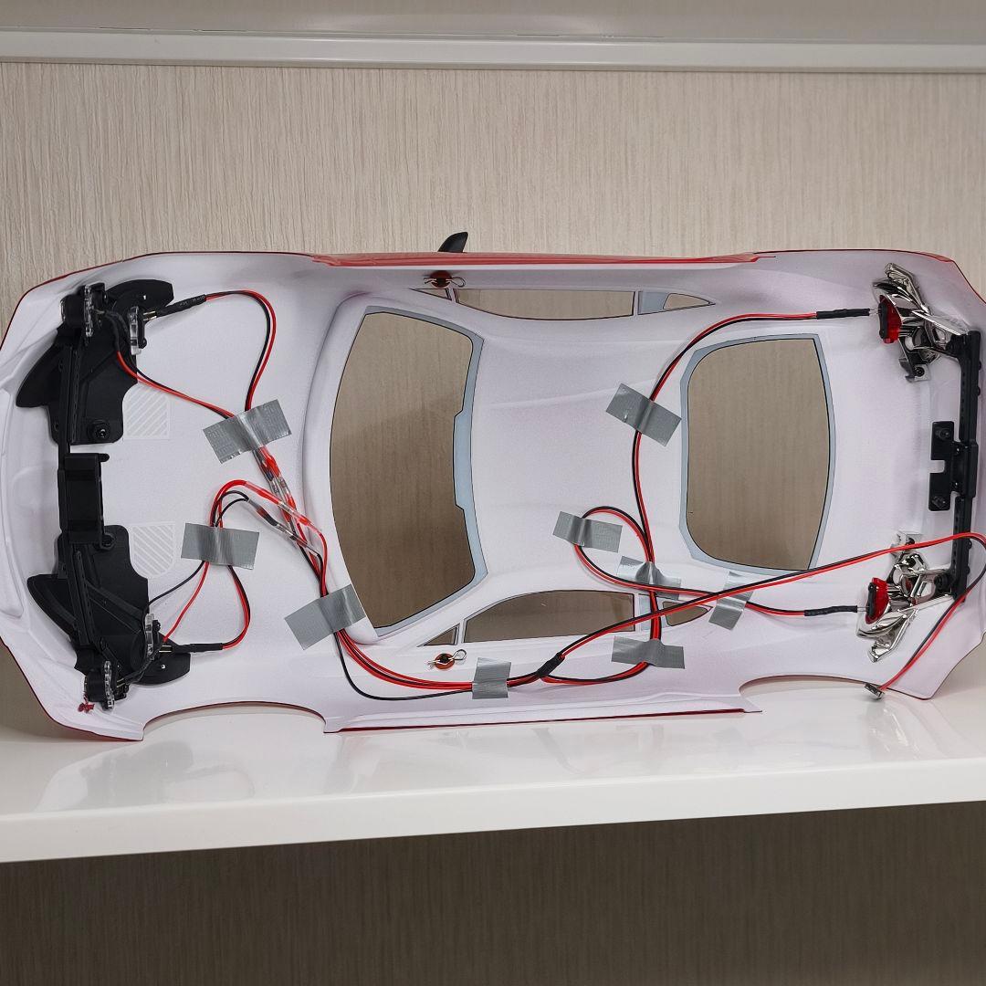 京商FAZER D2トヨタ86 RCカー用ボディ LED装着済み