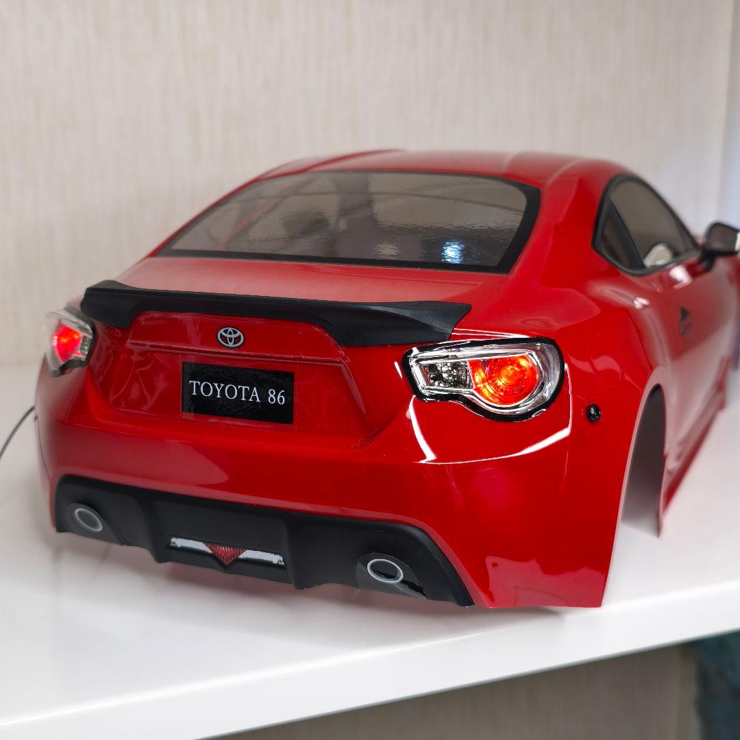 京商FAZER D2トヨタ86 RCカー用ボディ LED装着済み