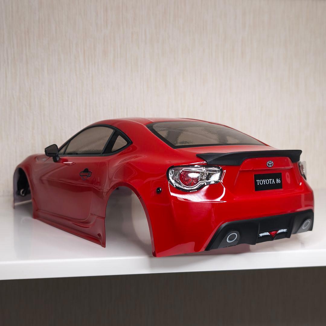 京商FAZER D2トヨタ86 RCカー用ボディ LED装着済み