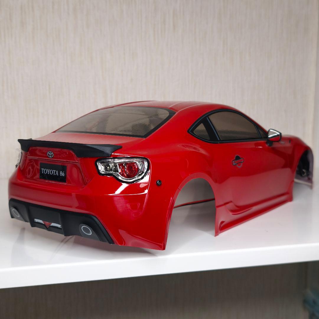 京商FAZER D2トヨタ86 RCカー用ボディ LED装着済み