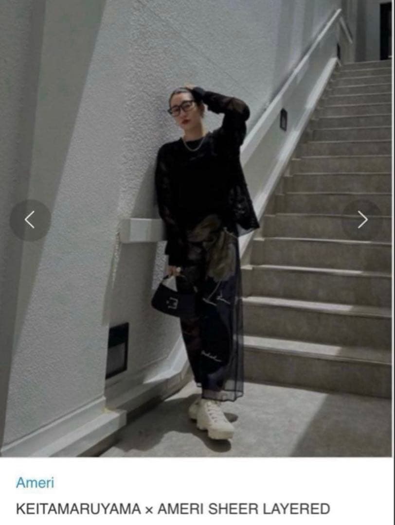 美品★ KEITAMARUYAMA SHEER LAYERED SKIRT