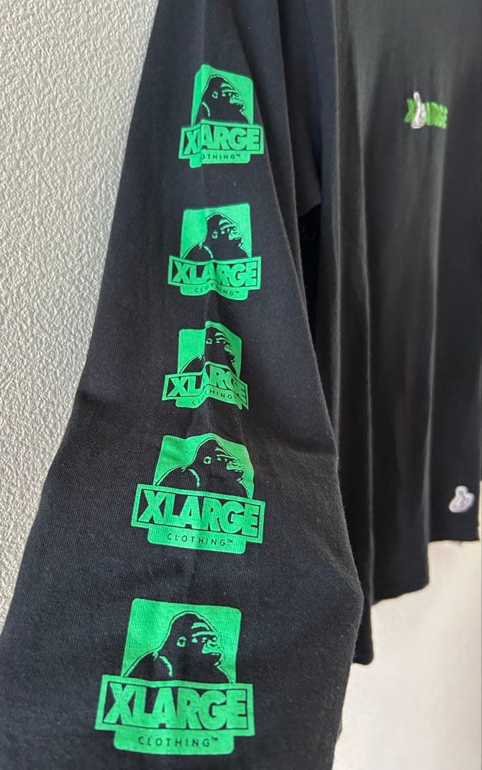 【激レア】XLARGE×FR2 コラボ　ロングTシャツ ブラック