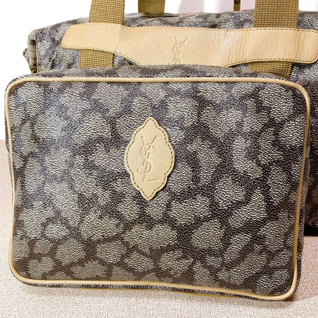 Yves Saint Laurent ボストンバッグ ジラフ ポーチセット