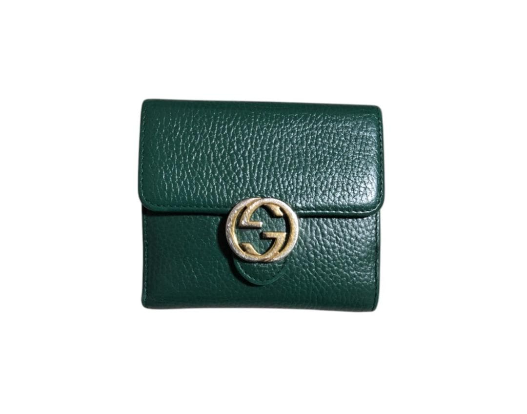 GUCCI インターロッキング　二つ折り財布　Interlocking