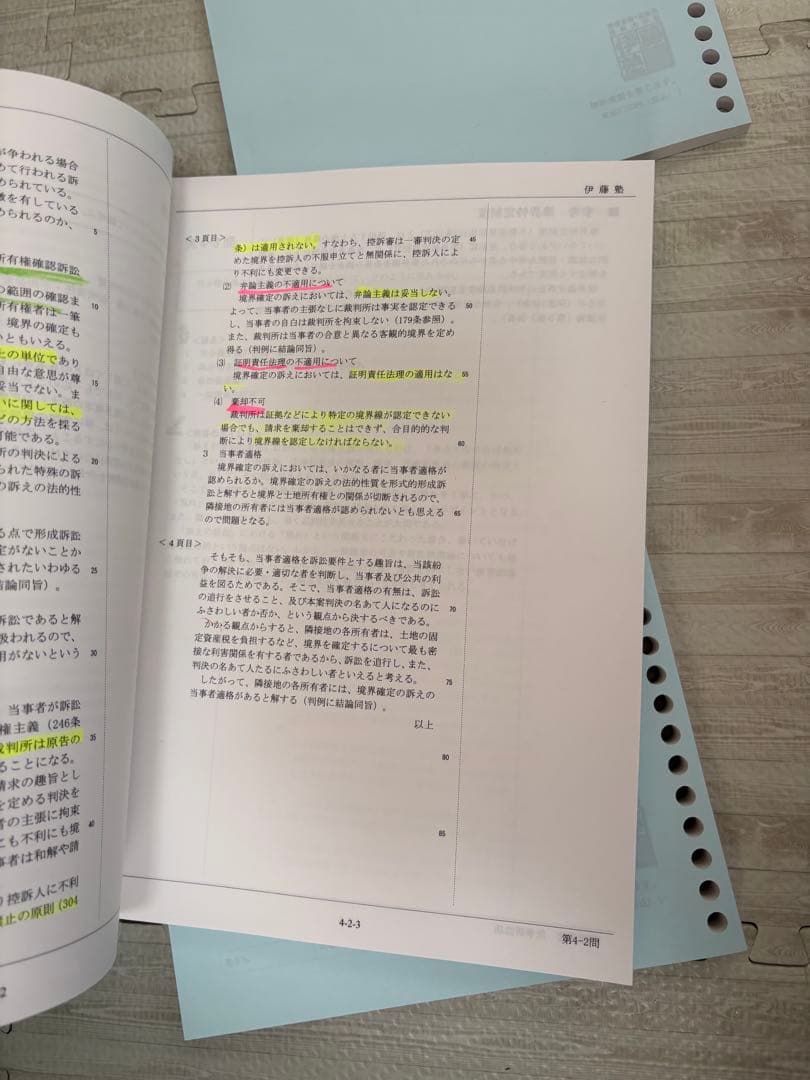 【伊藤塾 呉クラス】補助レジュメ集 3冊セット（民訴・商法・刑訴）