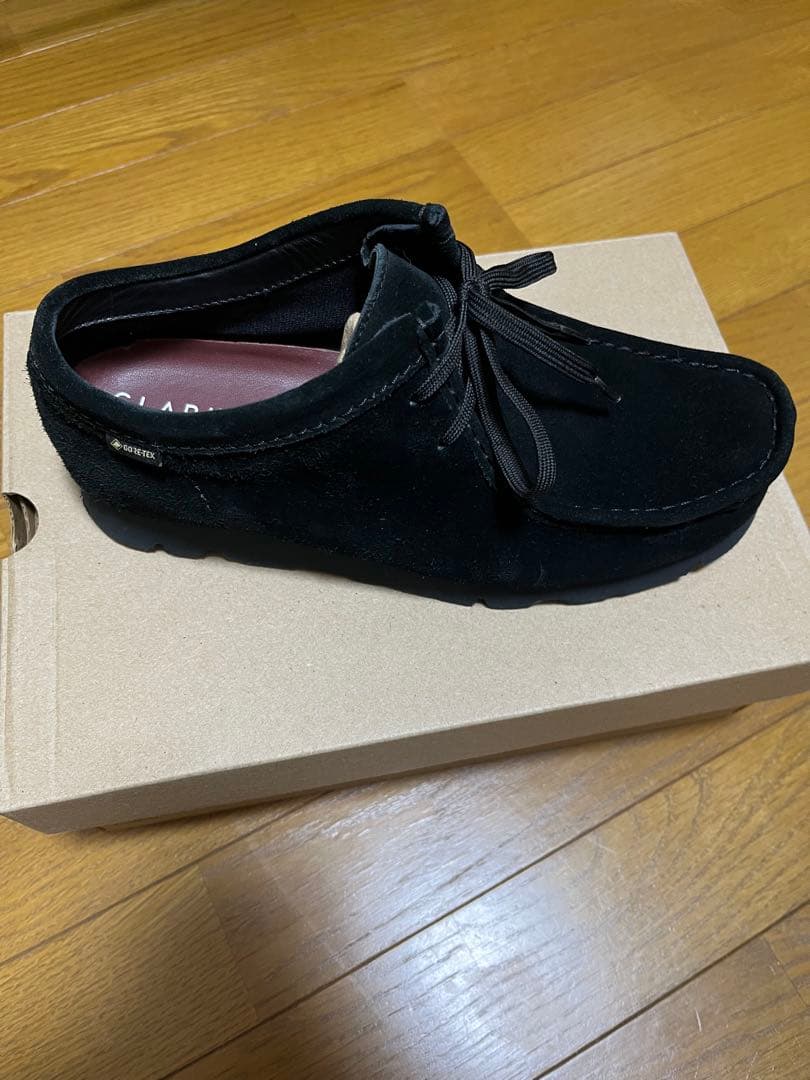 クラークス　ワラビー　ゴアテックス　ブラック