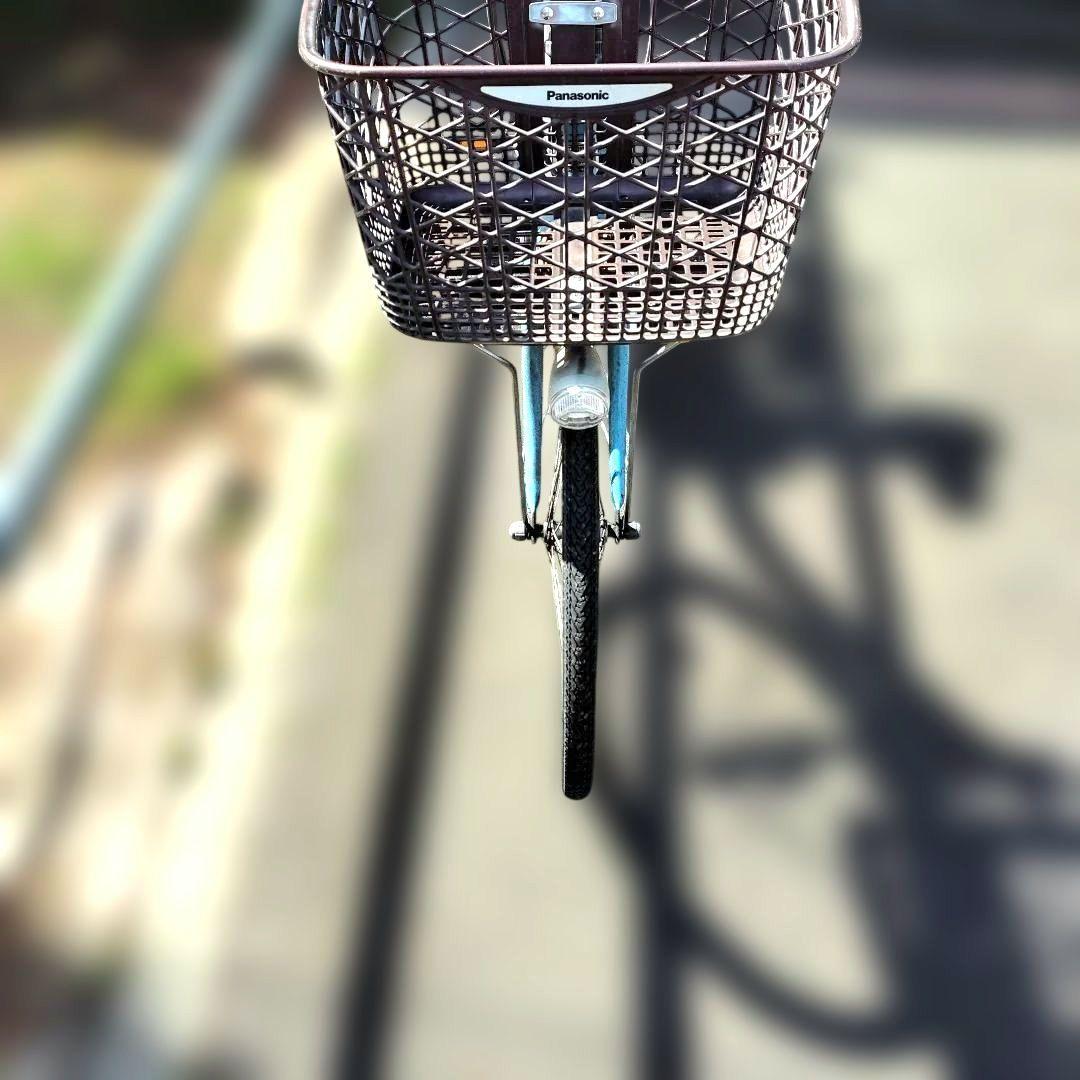 Panasonic 電動アシスト自転車 水色 バッテリー，充電器付，即乗れます