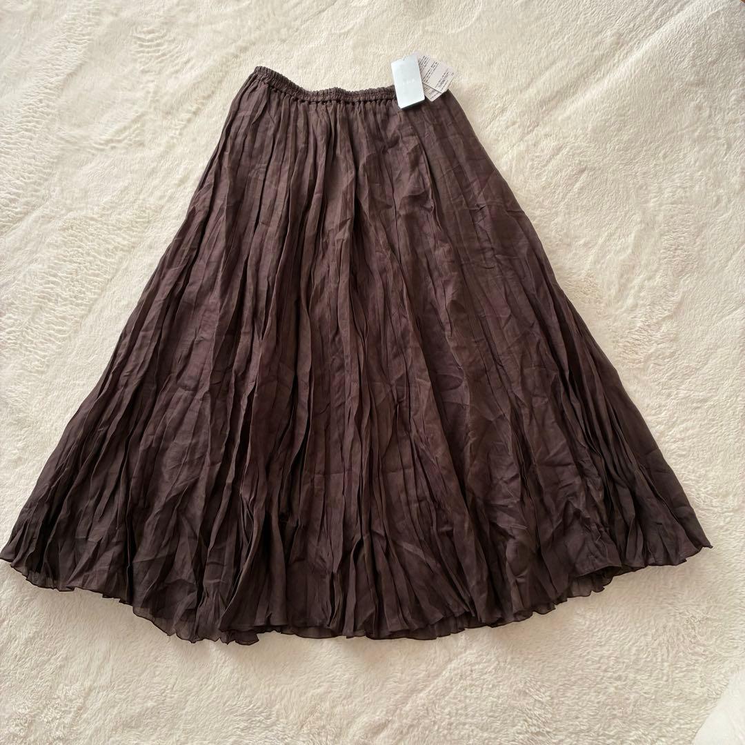 【未使用品】IENA イエナ ラミープリーツスカート ロングスカート フレア
