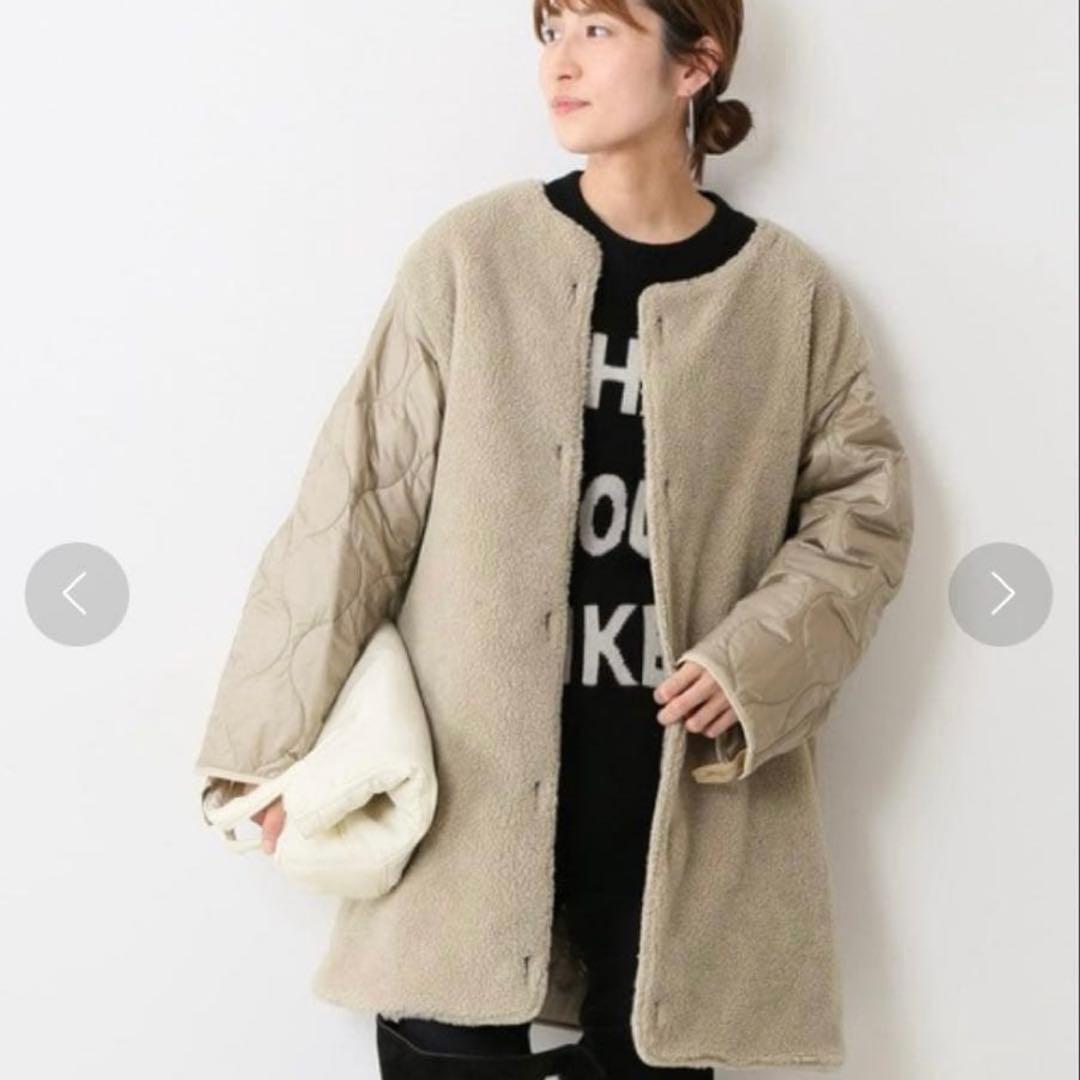 【春秋冬◎】FRAMeWORK 4way ロングコート ベージュ 36 アウター