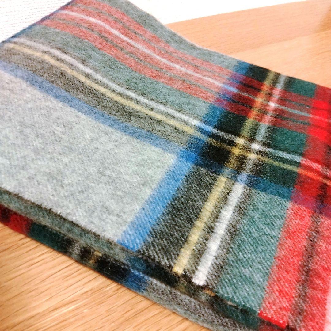 TWEEDMILL ツイードミル 大判 ストール ライトグレー チェック柄