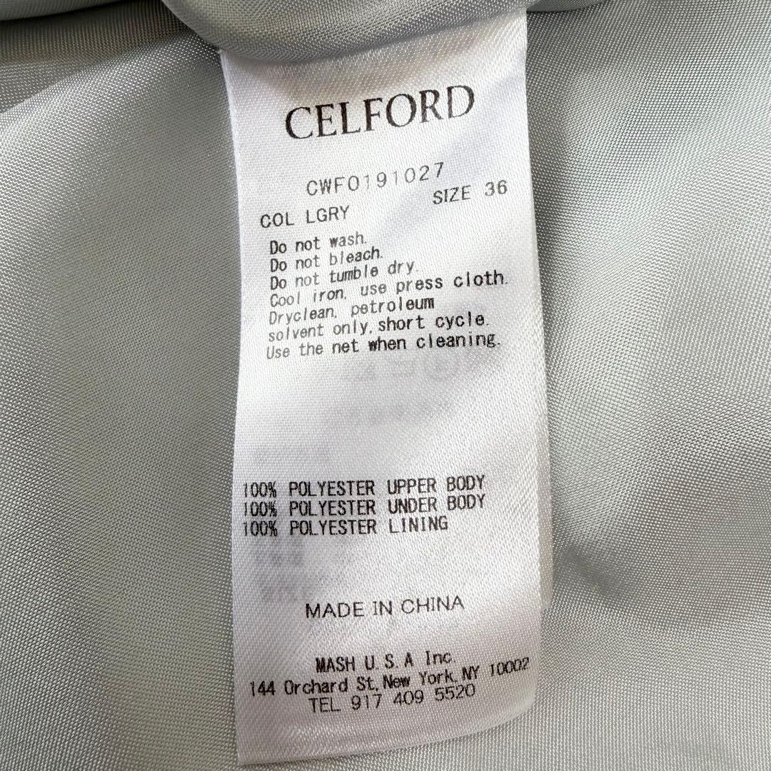 CELFORD　セルフォード　コンビワンピース　Aライン　異素材ワンピース