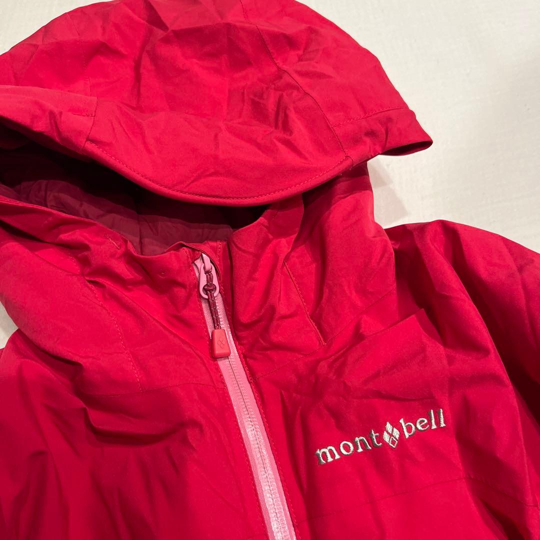 美品⭐︎mont-bell 子ども用 スキーウェア120赤