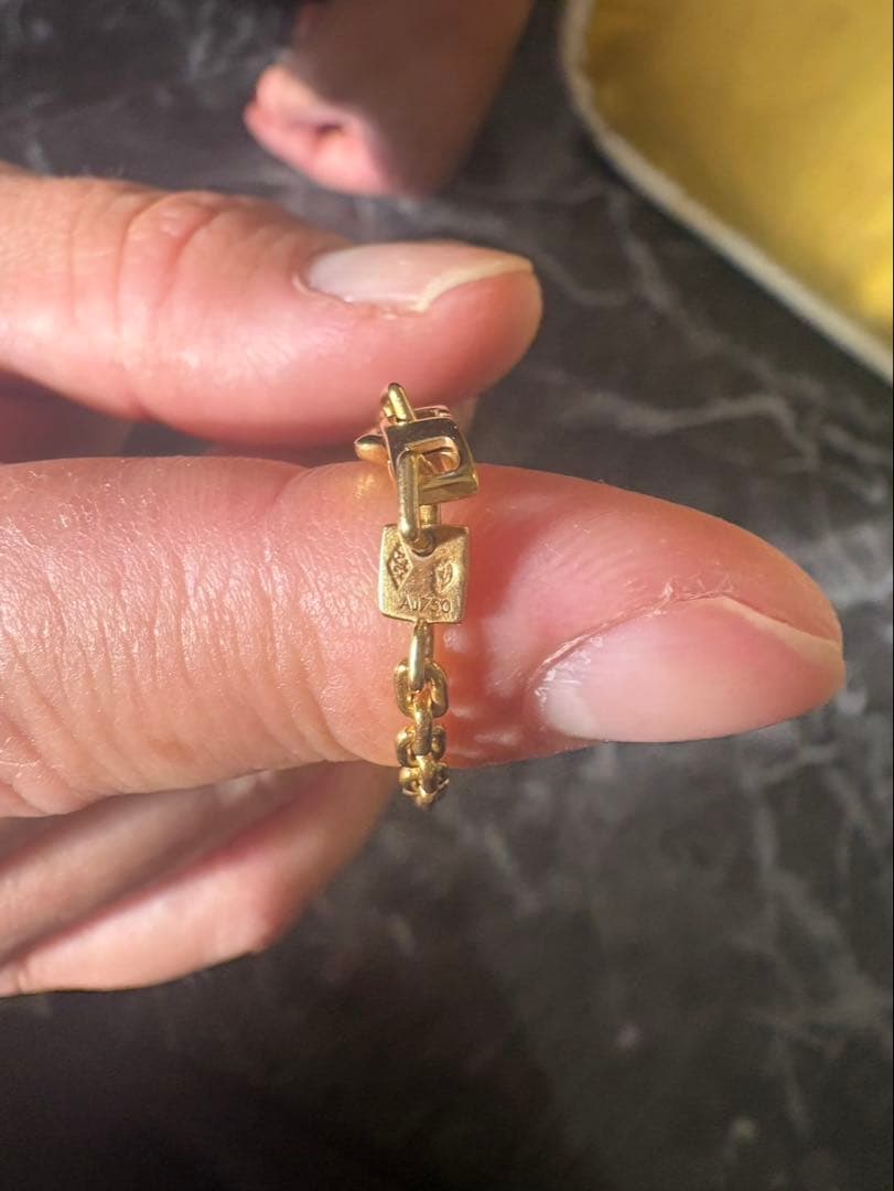 廃盤　ルイヴィトン　18K チェーンネックレス　15g