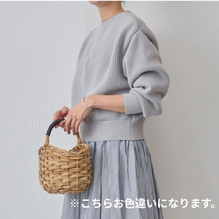 美品　ビアズリー パールボタン カーディガン ベージュ 前後2WAY