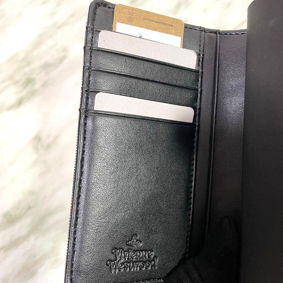【新品】Vivienne Westwood財布レディース　マルチカラーチェック