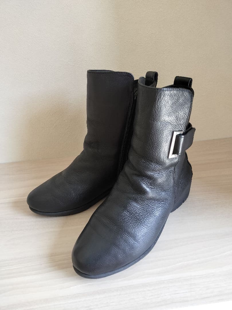 fitfit ★ショートブーツ★黒色 24.5cm★箱あり