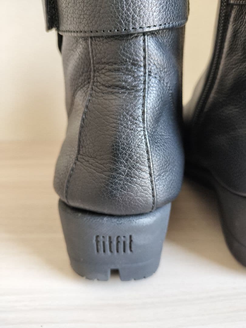 fitfit ★ショートブーツ★黒色 24.5cm★箱あり