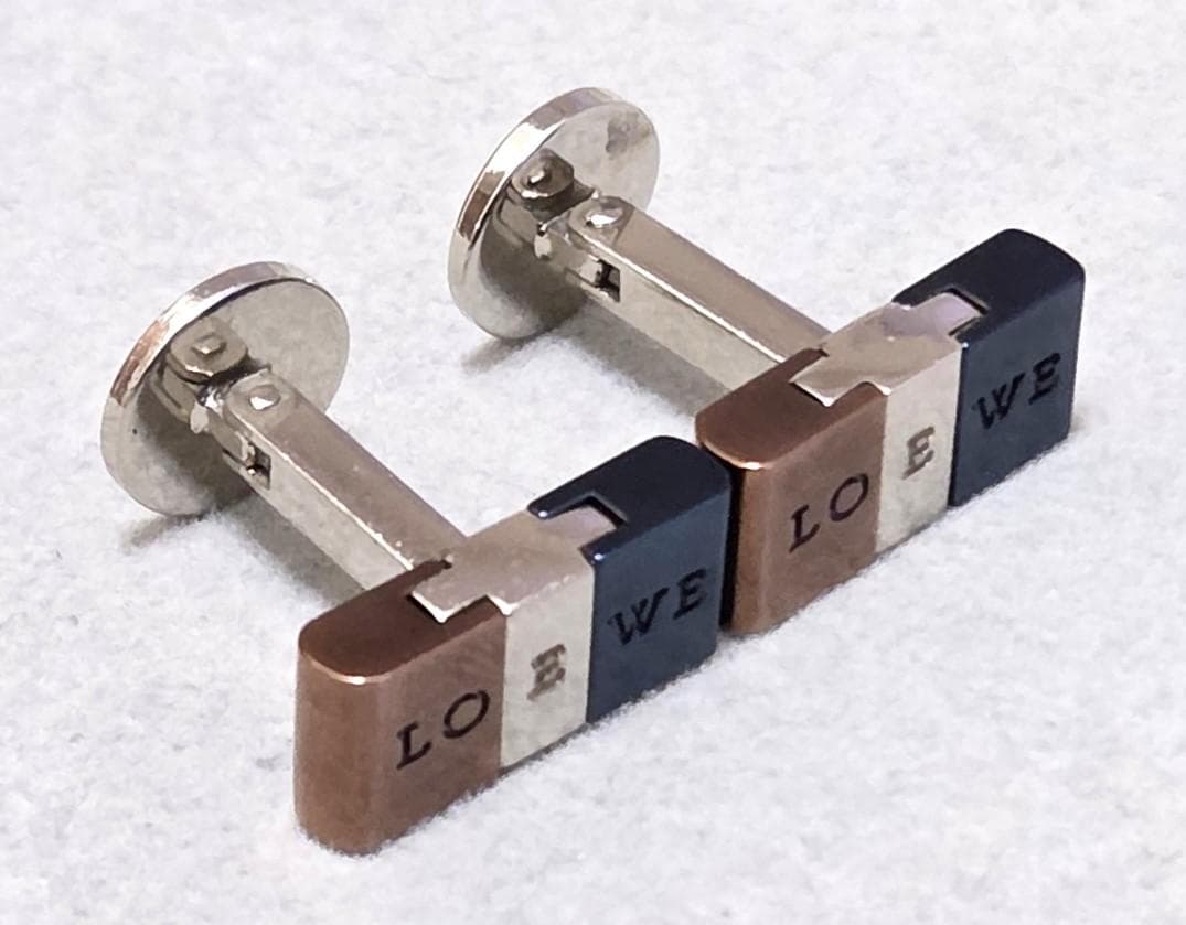 LOEWEロエベ　ヴィンテージ　アマソナ　ロゴ　コンビカフス　42750