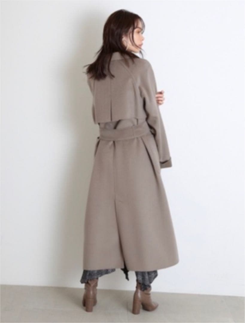 【状態良好】SNIDEL スナイデル うろこカシミアコート