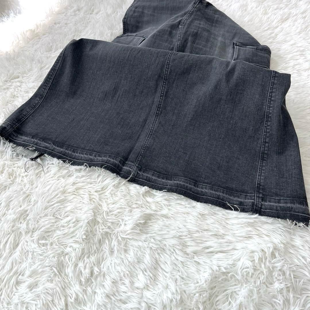 GOOD GRIEF! グッドグリーフ　ストレッチ　カーゴ　ロングスカート　黒