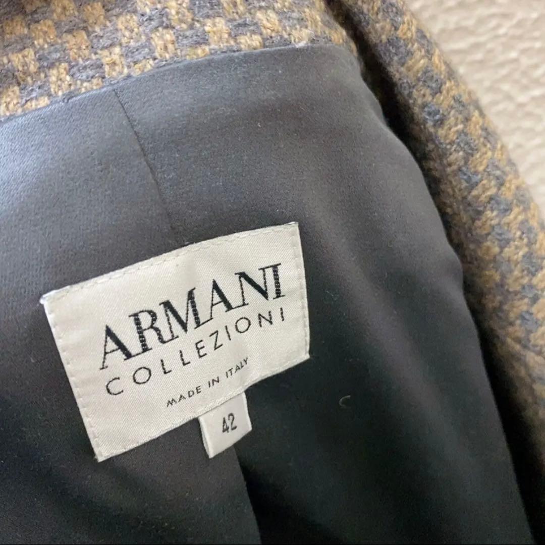 アルマーニ　ウールジャケット　グレージュ色　ARMANI COLLEZIONI