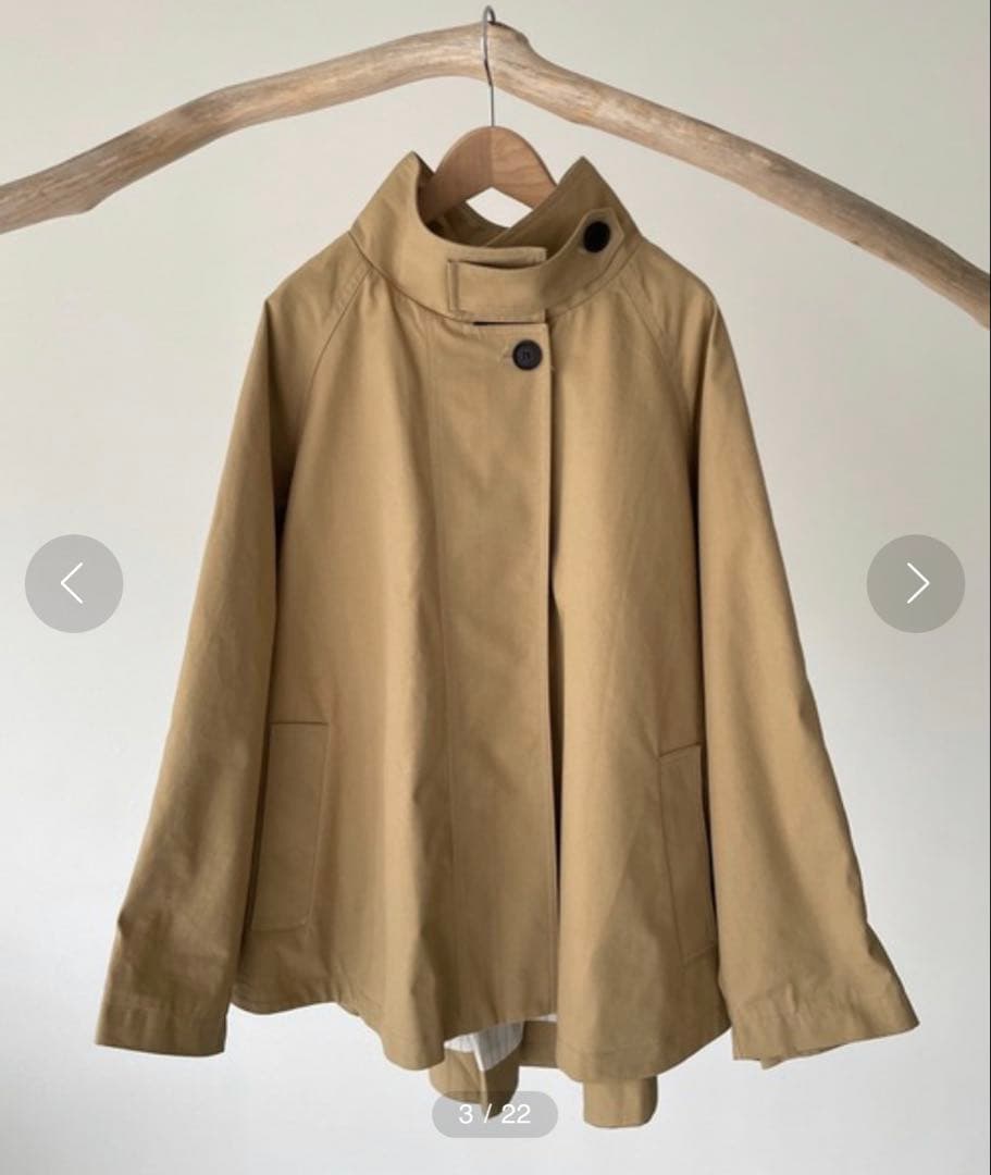 CANAL JEAN キャナルジーンエルマールハーフトレンチ