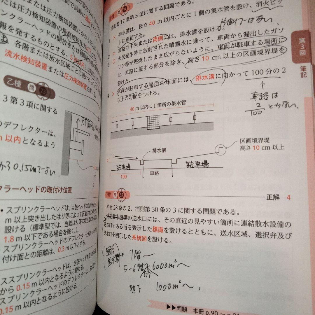消防設備士１類　甲種乙種　参考書問題集５冊まとめ売り　バラ売り相談
