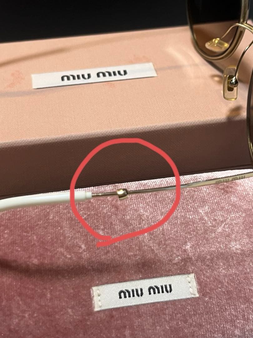 miumiu ハート サングラス 黒
