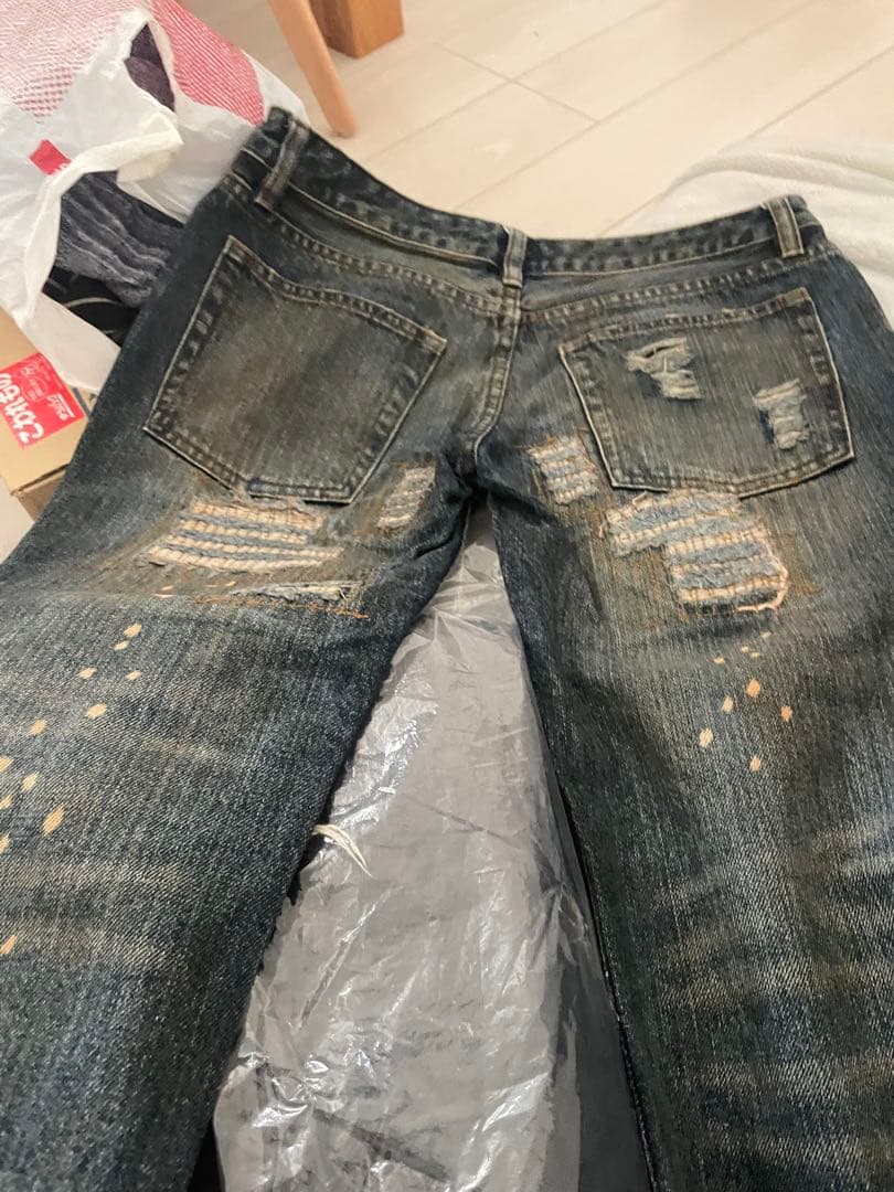 Goaダメージ加工 デニムパンツ