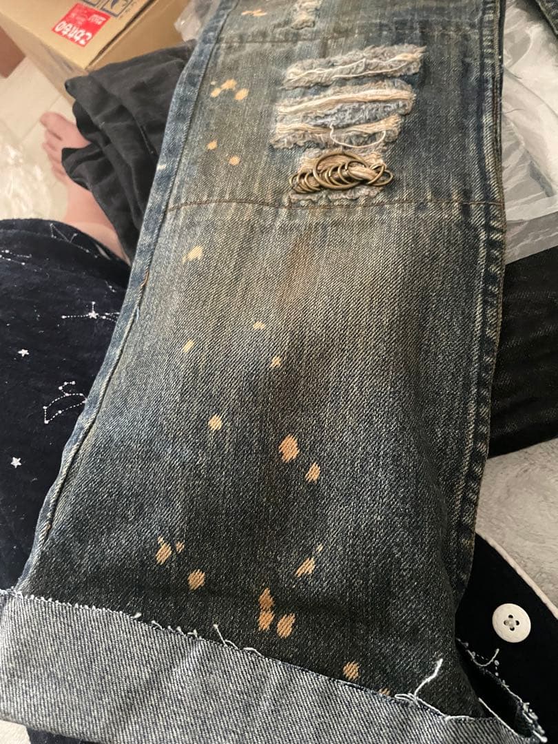 Goaダメージ加工 デニムパンツ