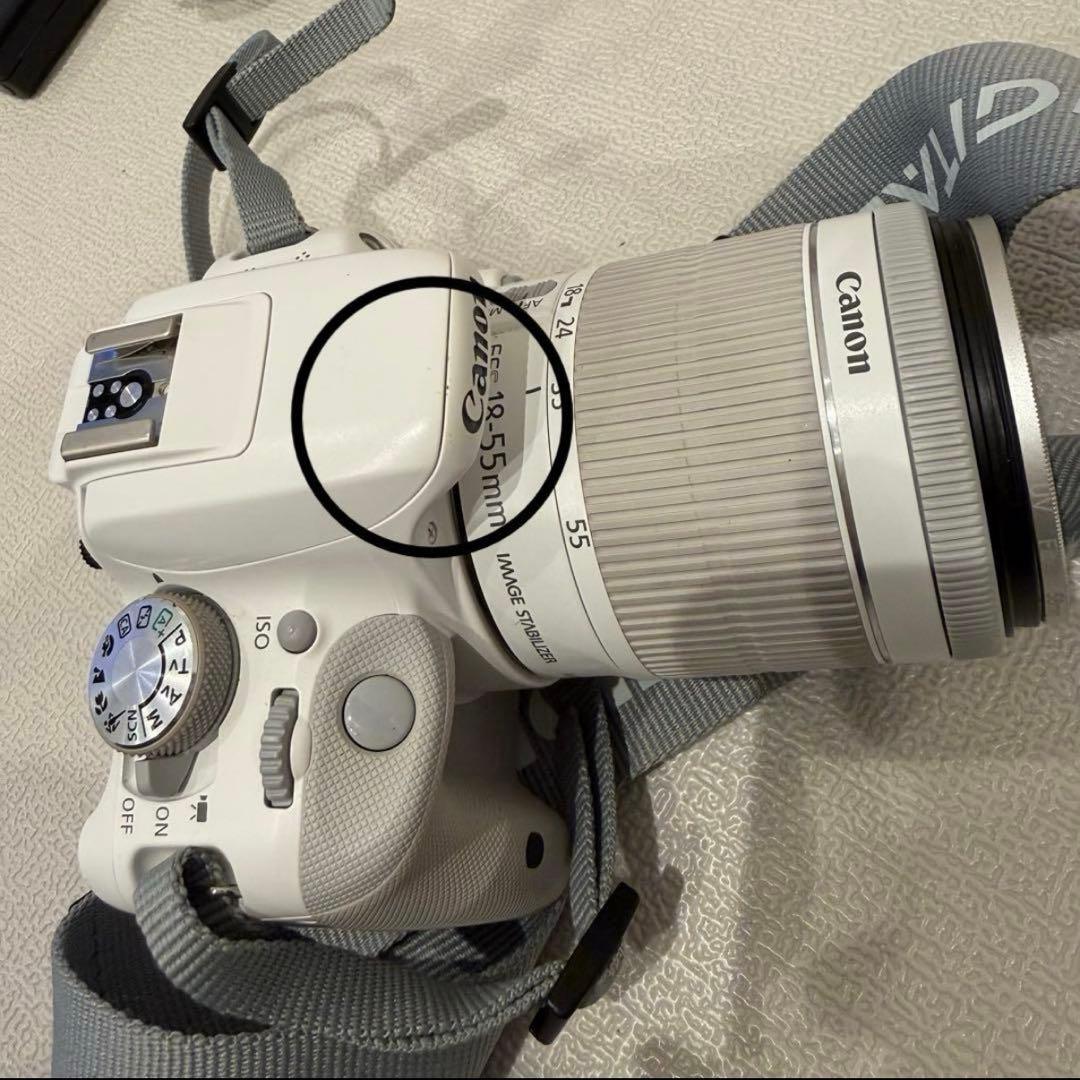 【一眼レフカメラ】Canon EOS KISS X7 ホワイト レンズ2個セット